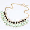 Women Mujer Bijuterias 2015 Fashion Imitated Gemstone Jewelry Drop Maxi Collar Statement Necklaces Pendants Choker Collier