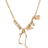 Rex Skeleton Dinosaur Pendant Necklace